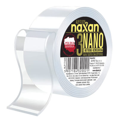 ALP-T-529 Taśma nano dwustronna NAXAN  mocna (3m x 3 cm)