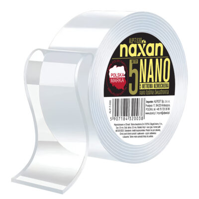 ALP-T-530 Taśma nano dwustronna NAXAN  mocna (5m x 3 cm)